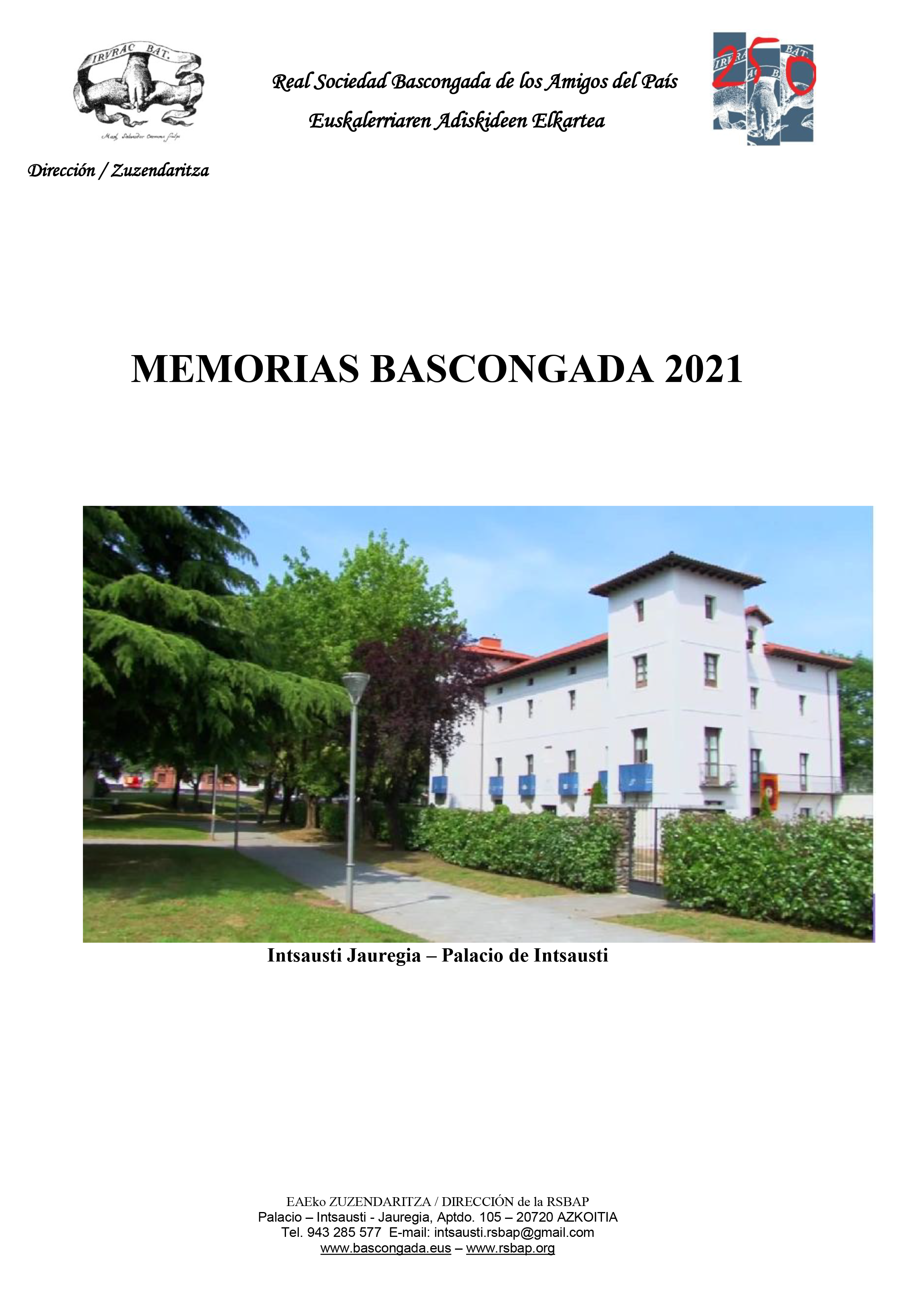 Memorias Bascongada 2021